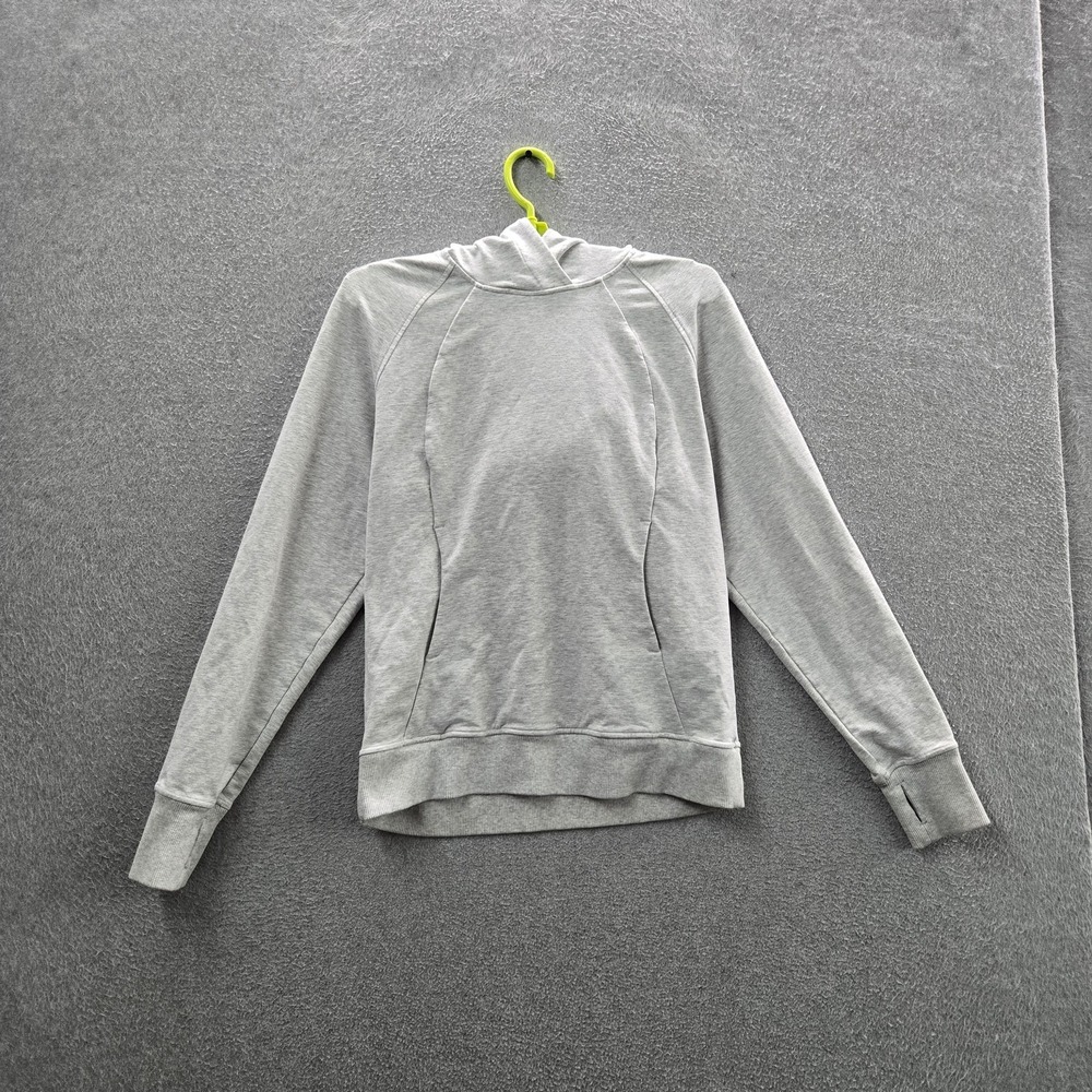 Lululemon Women Hoodie 6 Gray Scuba Pullover
